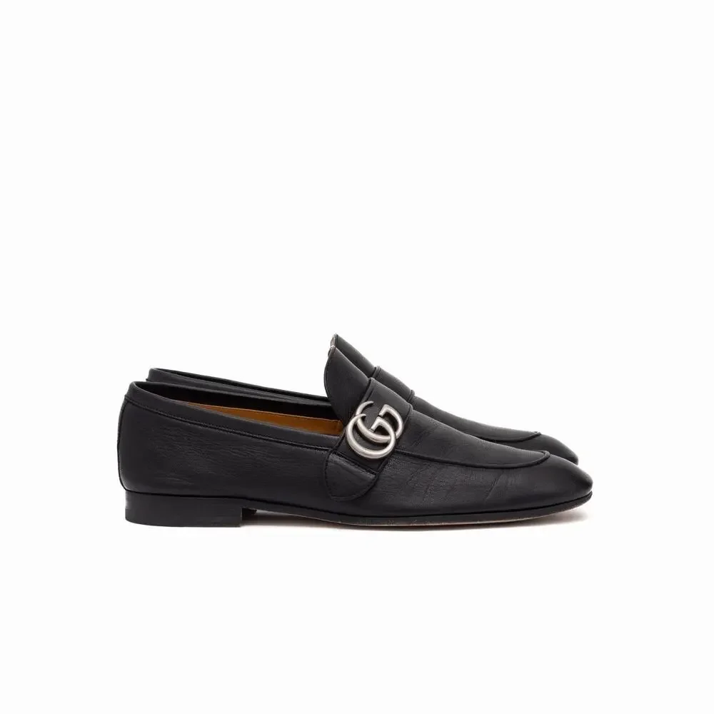 1.2k.$ GUCCI 450853 Men’s GG Marmont Loafers in Black Leather 41.5 EUR US 8.5